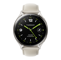 [59504] Xiaomi Watch 2 Titan Gray Case With White Leather Strap
